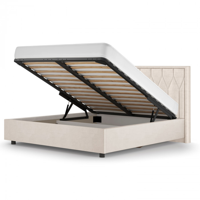 Кровать-10М с подъёмным основанием 1800 слоновая кость