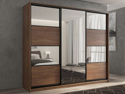 Шкаф-купе Кааппи 5 Морское Дерево Винтаж 240х60х230 см