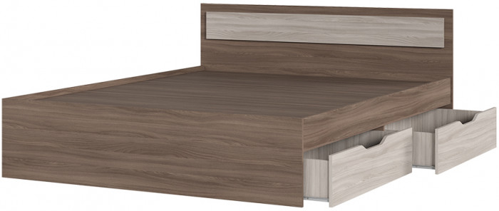 ГАРМОНИЯ КР 604 кровать с ящиками (1,652х0,78х2,032) шимо темный/шимо светлый