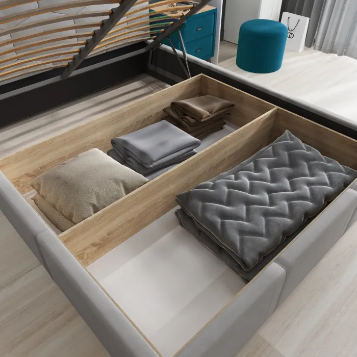 Манука Кровать интерьерная 120 изумруд, ПМ