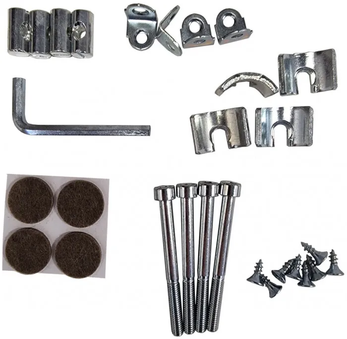 Два стула Мебель--24 Гольф-11 разборных, цвет белый, обивка ткань велюр серый 63, ШхГхВ 40х40х100 см., от пола до верха сиденья 47 см.