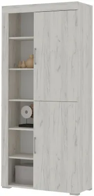 Гранд стеллаж 03 (ШК 4) (0.896х1,944х0,383) дуб крафт белый