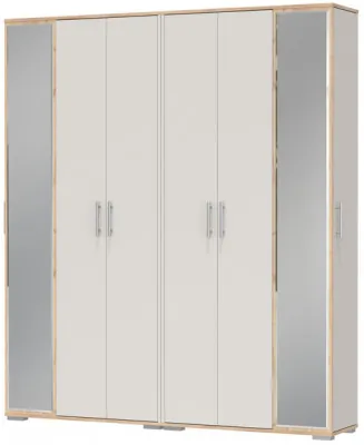 Две прихожих Домино-мини 2-3421дкз/к.с, цвет дуб крафт золотой/кашемир серый, ШхГхВ176х36х202 см.