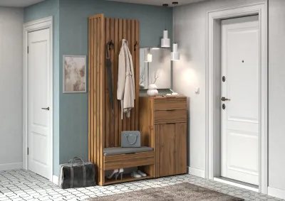 Прихожая Нао, набор №8, Дуб вотан, Simple 27