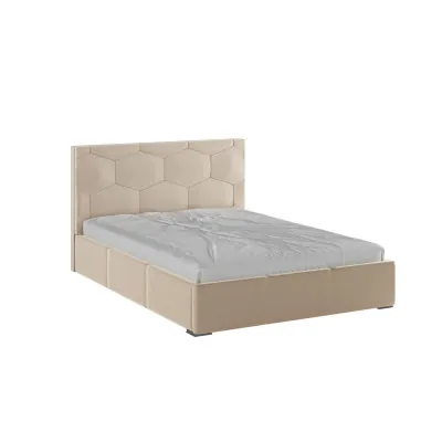 Манука Кровать интерьерная 140 бежевый, ортопед