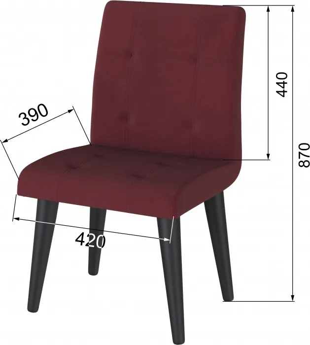 Стул Лилу красный