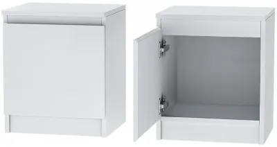 Кэт-1 Тумба 1-Створка, Белый/Белый