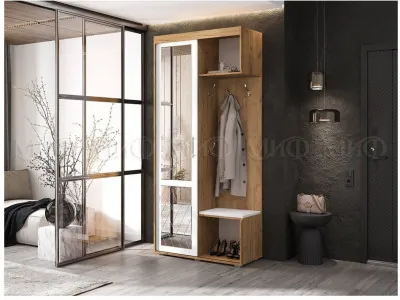 Прихожая Стелла-1 (Дуб Крафт/Белый)