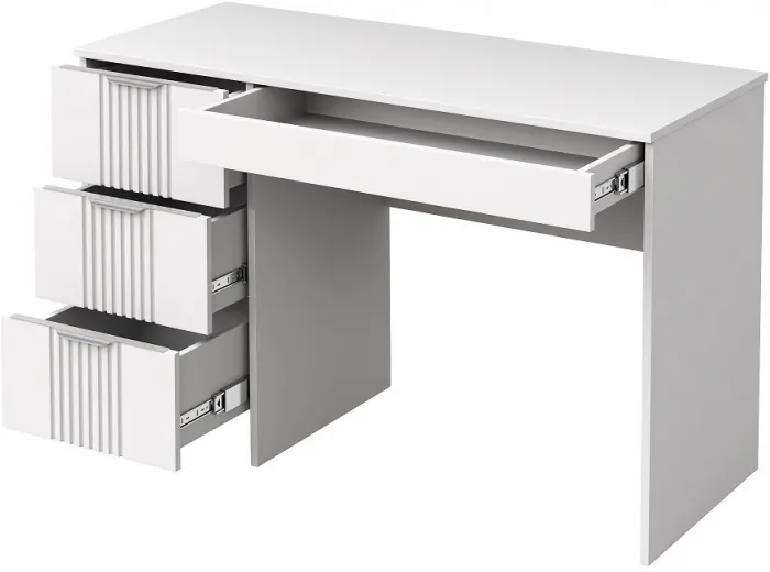 Стол письменный "Харди" - Белый текстурный/Ясень белый