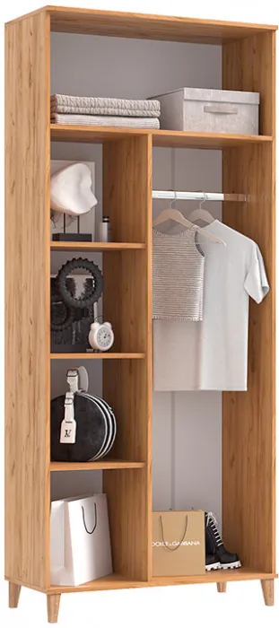 Модульная прихожая Ирис, Крафт золотой/Браш мени грин