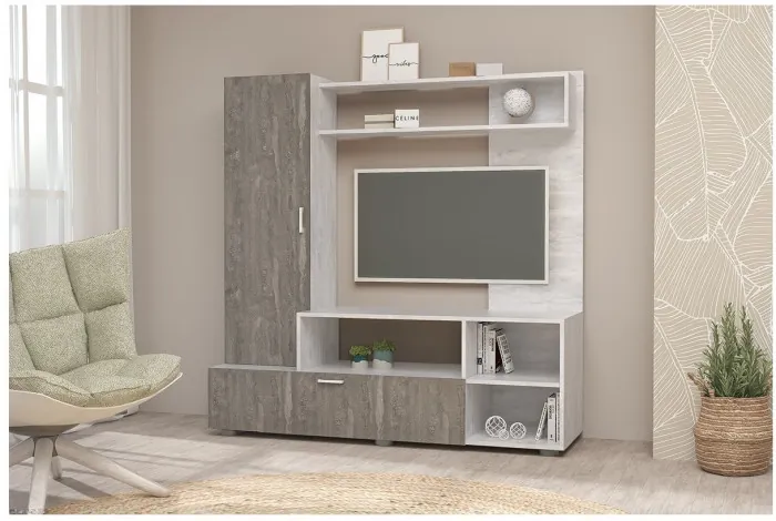 Гостиная Аллегро 8 (Ясень шимо темный / светлый)