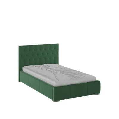 Октавия Кровать интерьерная 120 изумруд ромб, ортопед