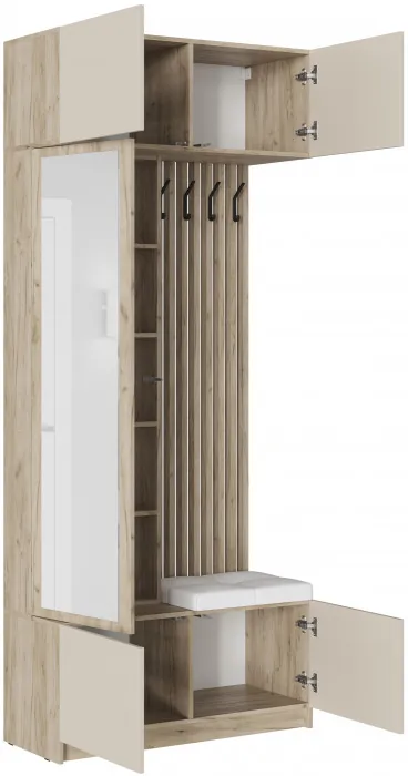 Прихожая Бостон ЛДСП, крафт серый/кашемир