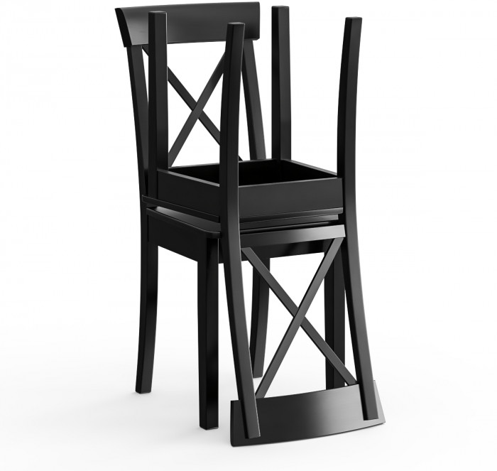 Два стула Мебель--24 Гольф-14 разборных, цвет венге, деревянное сиденье венге, ШхГхВ 41х42х95 см., от пола до верха сиденья 47 см.