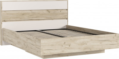 Роджина Кровать парящая 1,6м (ортопед металл), Крафт серый/Кашемир