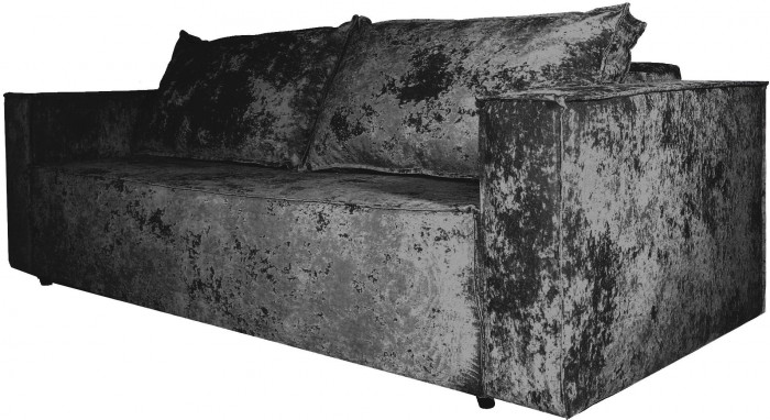 Диван-кровать Лофт Люкс Плюш, еврокнижка, 140х195, черный