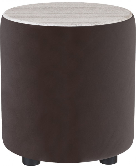 Пуф Пай, коричневый/мдф сандал белый