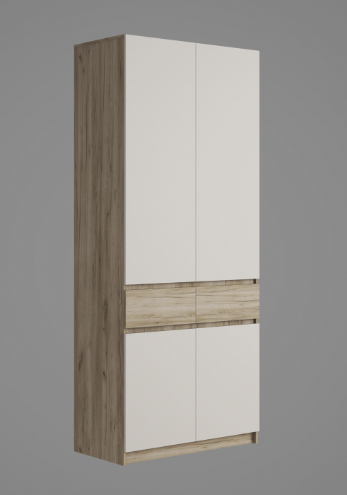 Модульная прихожая Бостон ЛДСП, крафт серый/кашемир