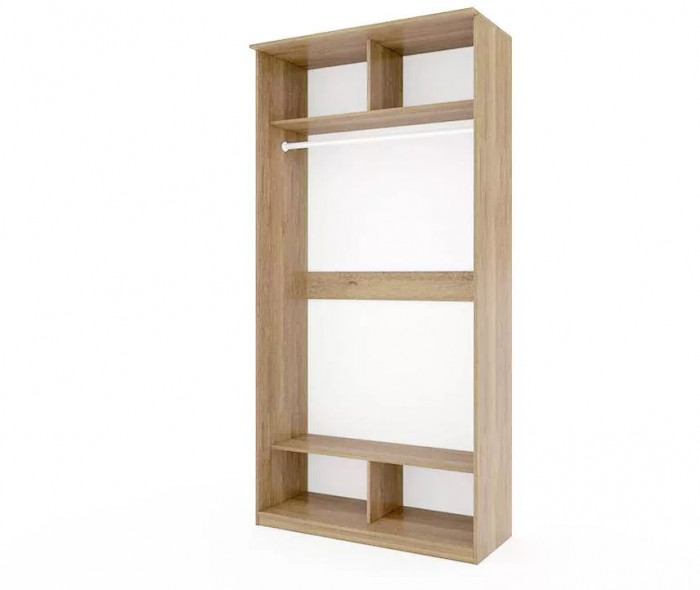 Шкаф купе Модерн 1190х600 2-х дверный фотопечать №3 ясень