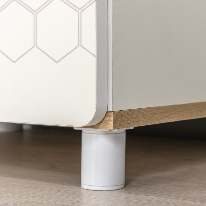 Эйп Детская № 3, цвет белый/дуб белый, сп. м. 800х1600 мм., б/м, основание есть, максимальная нагрузка 80 кг., рекомендуемая высота матраса 120 мм.