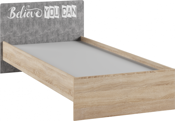 Модульная подростковая спальня Колибри-Лофт, набор 2, Дуб сонома/Ателье светлое