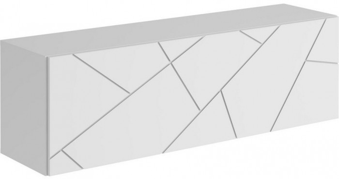 Модульная гостиная Гранж, композиция 2 (Белый (Шагрень)/Крафт золотой / Белый софт)