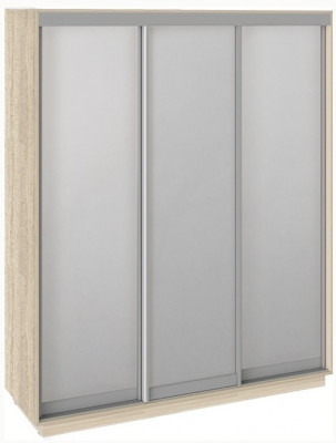 Румер СШК 1.180.60-11.11.11 Шкаф-купе 3-х дверный (1800x600x2200) (Дуб Сонома, Белый снег/Белый снег/Белый снег)