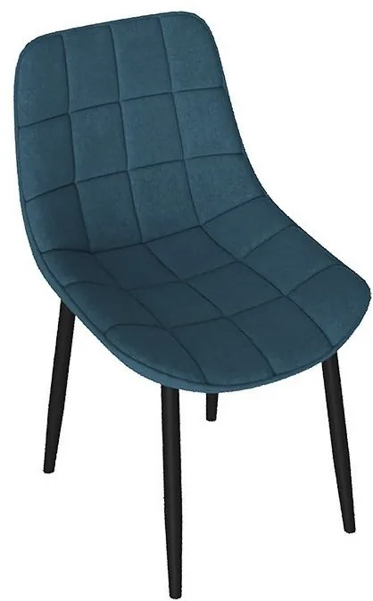 BOSTON Стул (Черный муар/Велюр V003 темно-серый)