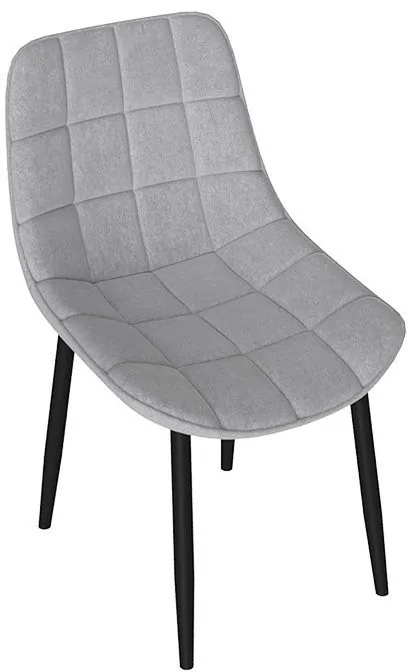 BOSTON Стул (Черный муар/Велюр V003 темно-серый)