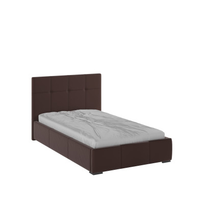 Рио Кровать интерьерная 120 коричневый квадрат, ПМ