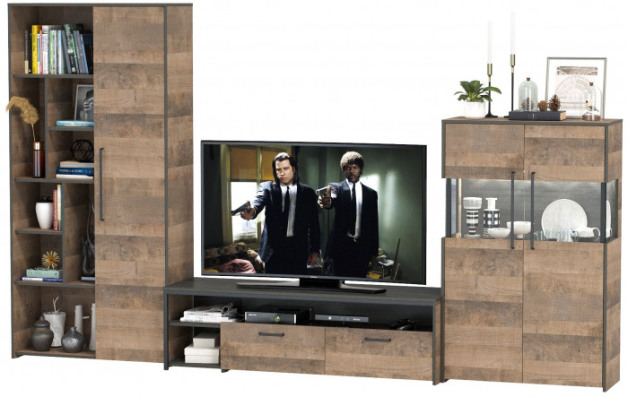 Трувор Гостиная 062, дуб гранж песочный/интра