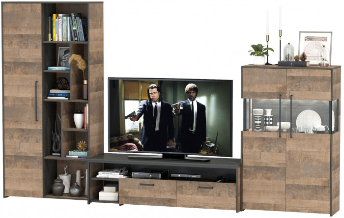 Трувор Гостиная 062, дуб гранж песочный/интра