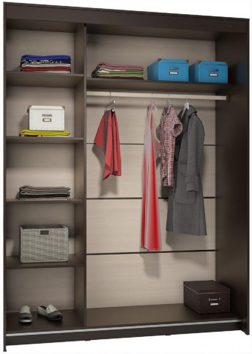 Шкаф-купе Эва ШК-017 1600 мм (Венге / Сонома)