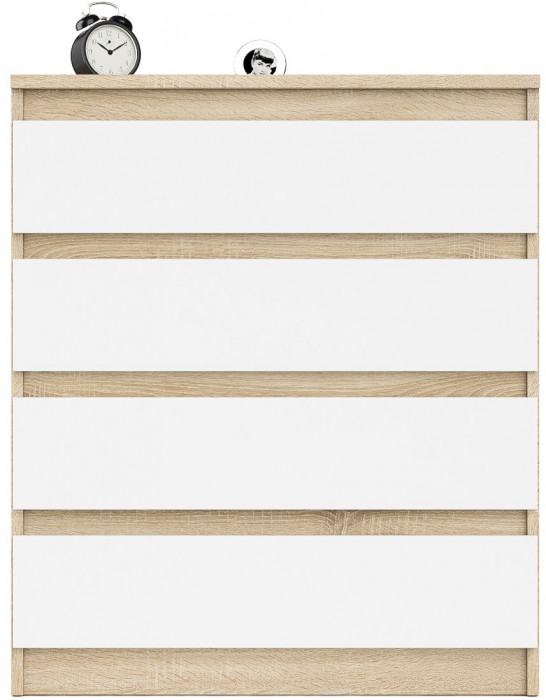 Мори Комод МК800.4, дуб сонома/белый