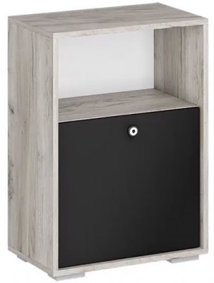 мс для гостиной Нанси ТБ-500 дуб крафт серый/софт черный