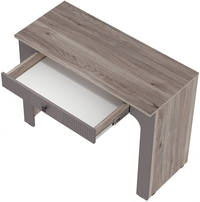 Стол туалетный "Кассандра" СТ-02 Дуб Смоки/MF14 Муссон софт
