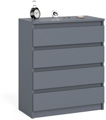 Мори Комод МК800.4, цвет графит, ШхГхВ 80,4х41х94 см.