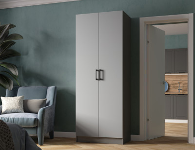 Шкаф Вегас 800, Графит серый/Камень серый