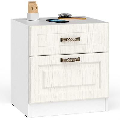 Ливерпуль Тумба 08.146, цвет ясень ваниль/белый, ШхГхВ 50х41,3х53,3 см.