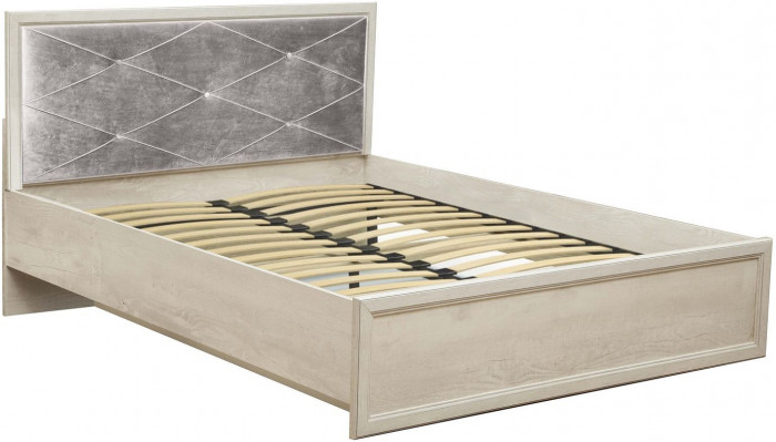 Спальня Сохо с ортопедическим основанием бетон белый/бетон патина