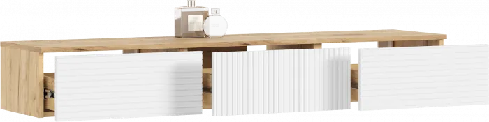 Флэш Модульная Гостиная, вариант №2, Браш вайт/Дуб крафт