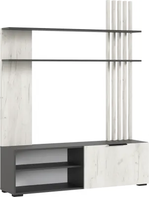 Роджинамиф Гостиная, Крафт белый/Графит