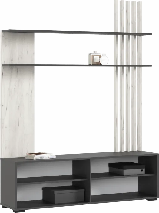 Роджинамиф Гостиная, Крафт белый/Графит