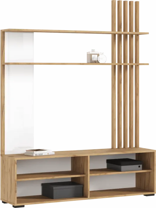 Роджинамиф Гостиная, Крафт белый/Графит