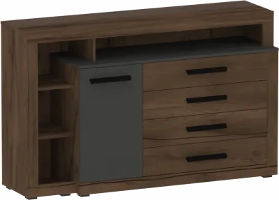 Глазго Тумба c дверцей и 4 ящиками