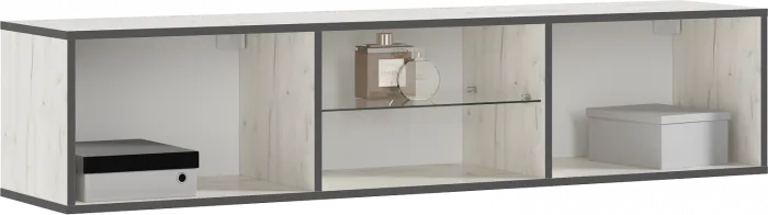 Норд Модульная Гостиная, вариант №1, Дуб крафт белый/Дуб крафт белый