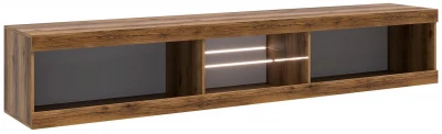Прага Тумба ТВ макси Дуб Делано/Графит