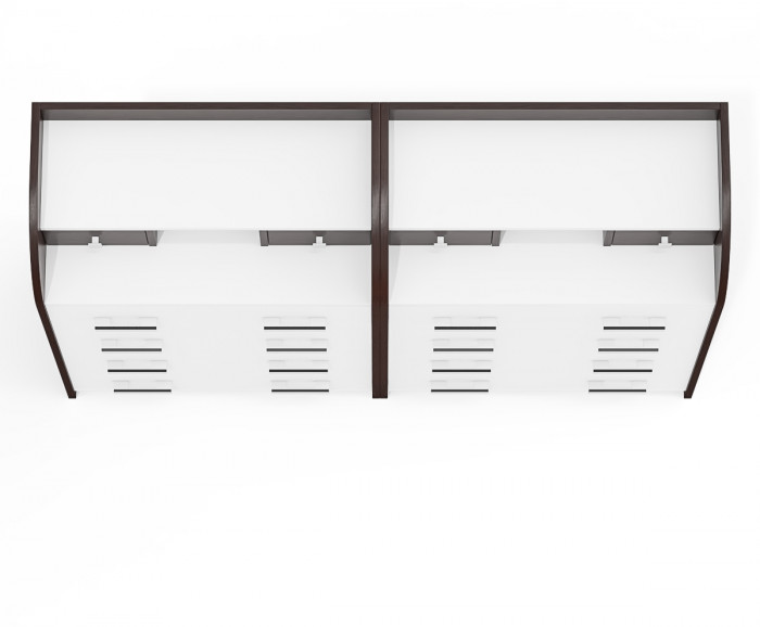 Два комода С-МД-К6 (Шесть), венге/белый шагрень