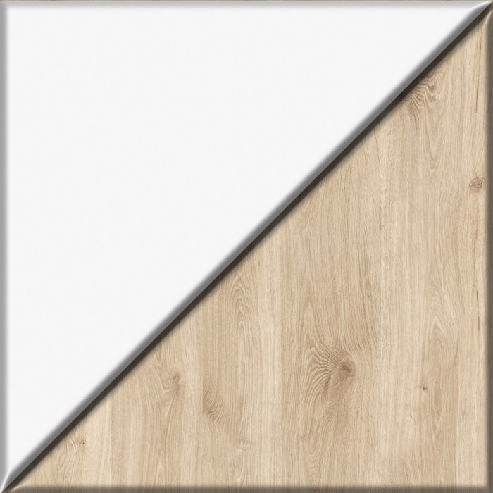 Эйп 13.334 Шкаф для одежды + 13.322 Комод, белый/дуб белый