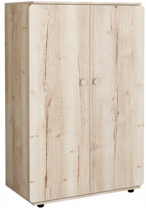 Дельта Лофт 13.01 Шкаф для одежды (Черный / Светлый дуб)